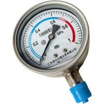 Stainless YY-BZYLB steel corrosion shock pressure gauge high temperature corrosion resistant silicone oil pressure gauge pressure gauge resistant to radial pressure