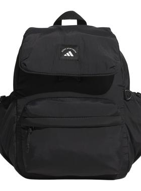 adidas CITY ESCAPE 17.1L实用翻盖 多口袋 双肩包 女款 黑色