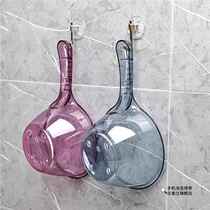 Kitchen water ladle with scale household water ladle high temperature resistant plastic water bleaching transparent thickened long handle large capacity ladle