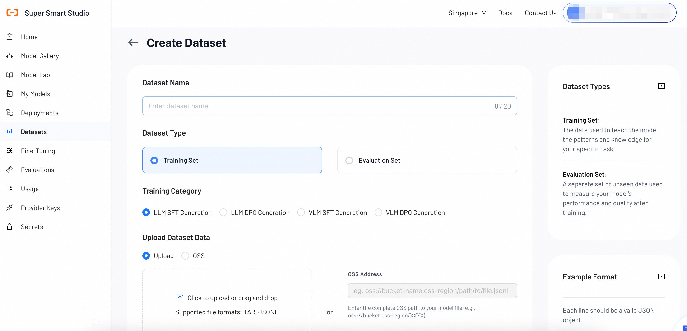 Create Dataset