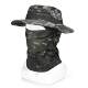 Camouflage round edge bean hat outdoor military fan mountaineering bicycle mask camping fishing warm sun protection breathable quick-drying