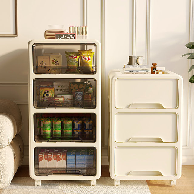 Drawer storage cabinet movable home living room snack cabinet office under desk storage cabinet bedroom bedside cabinet