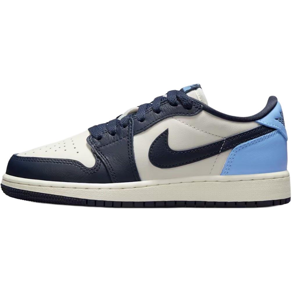 Jordan Air Jordan 1 Retro 舒适百搭  低帮 儿童篮球鞋 黑白蓝