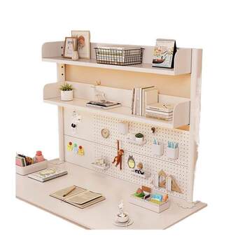 Desktop storage rack removable perforated board desk student home office bookshelf storage organizer storage manufacturer