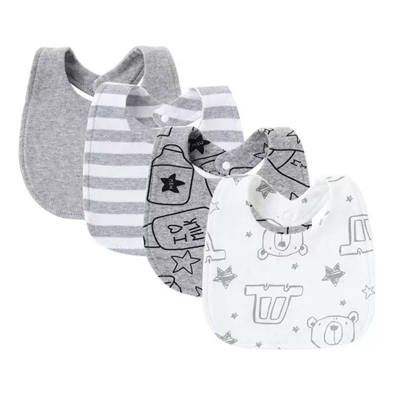 [4 шт. детские слюнявчики, Burp Clothes хлопковые новорожденные слюняви для девочек]