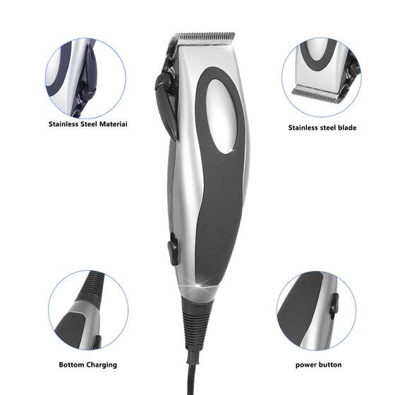 New Model Hair Clipper Electric Trimmer Hair Cutting Tool for Salon and Home Use Rechargeable Electric Hair Clipper Cross-Border