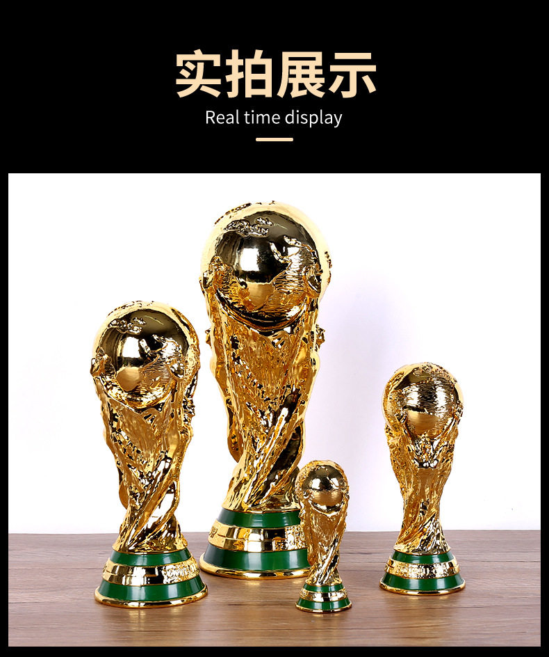 Auf Lager 2026 FIFA Weltmeisterschaft Trophäenmodell Ornament Fußball-Trophäenmodell Fußballfan Gedenkdekoration Sammlerstück Geschenke – Detail 6