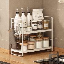 Kitchen seasoning rack narrow countertop small stove seasoning rack corner corner double layer seasoning rack