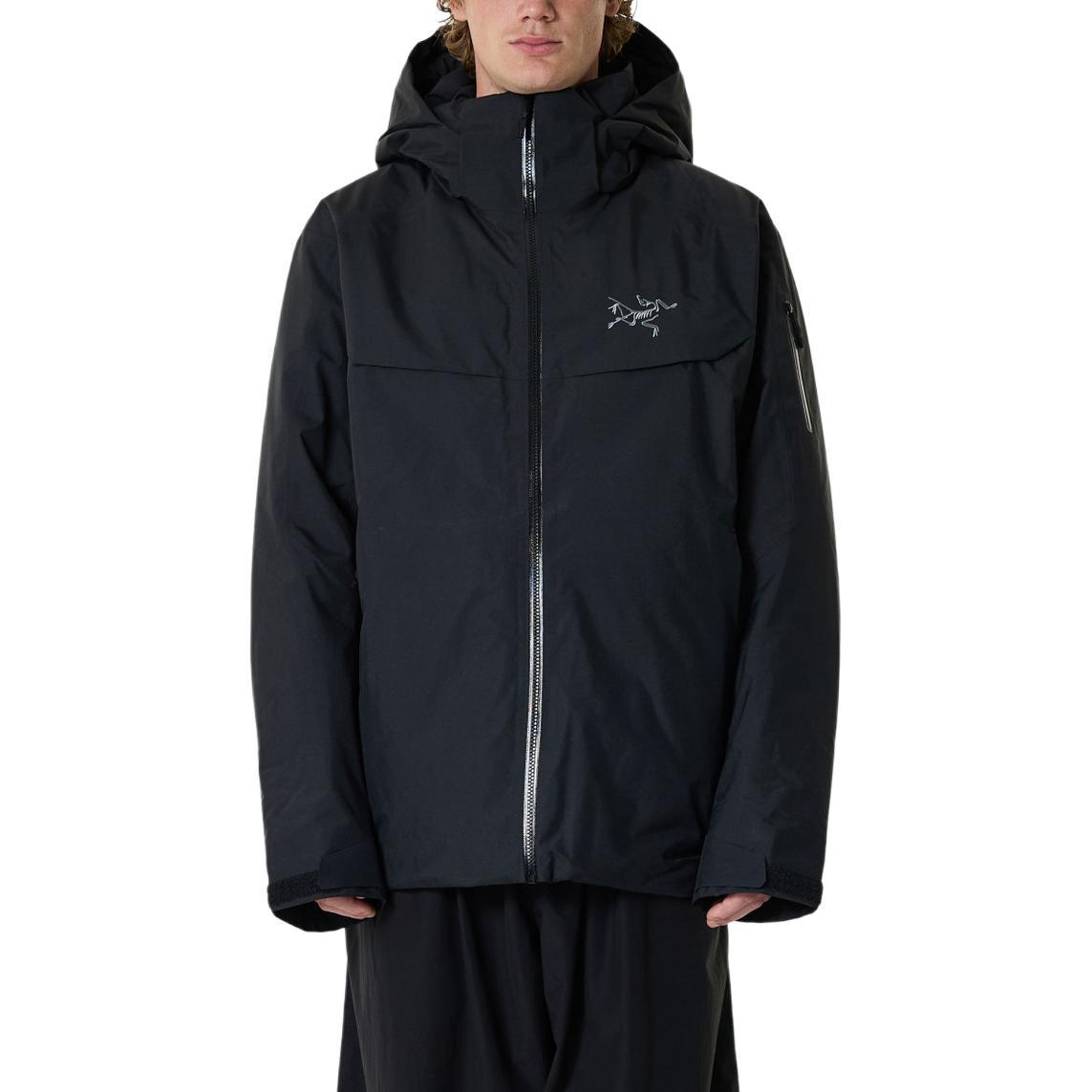 25新款Arcteryx始祖鸟Macai系列刺绣logo连帽灰鹅绒长袖羽绒服男