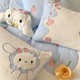 Yugui Dog Thickened Milk Fleece Four-Piece Set Double-Sided Fleece Warm Bedding Flannel Coral Fleece Children's Bed Sheets