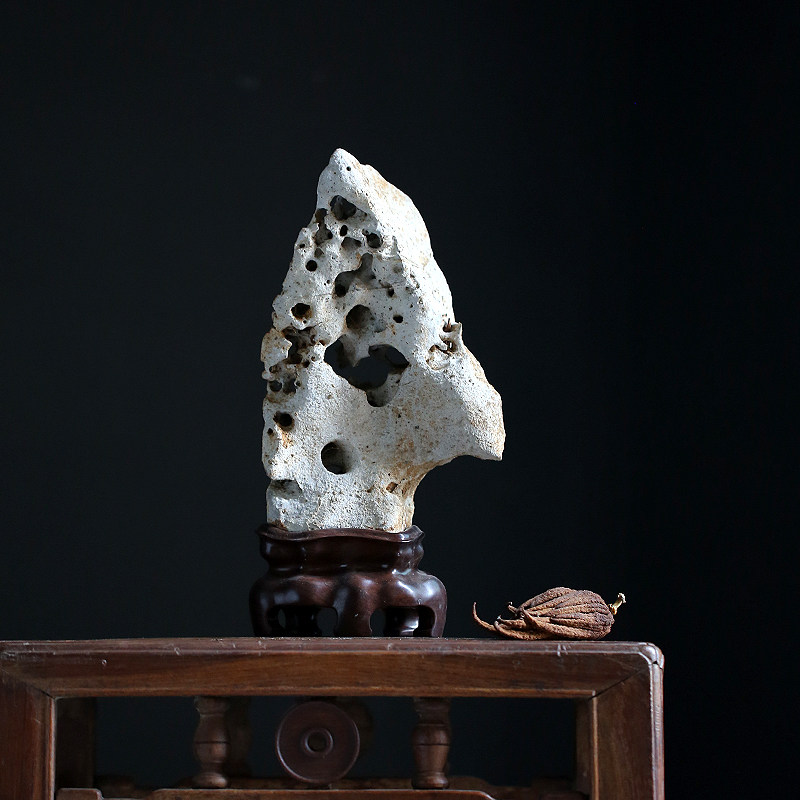 Quiet Qing Tea Space Studio Desk Yashi Natural Taihu Petroleum Su - Industrial Black Sand Base