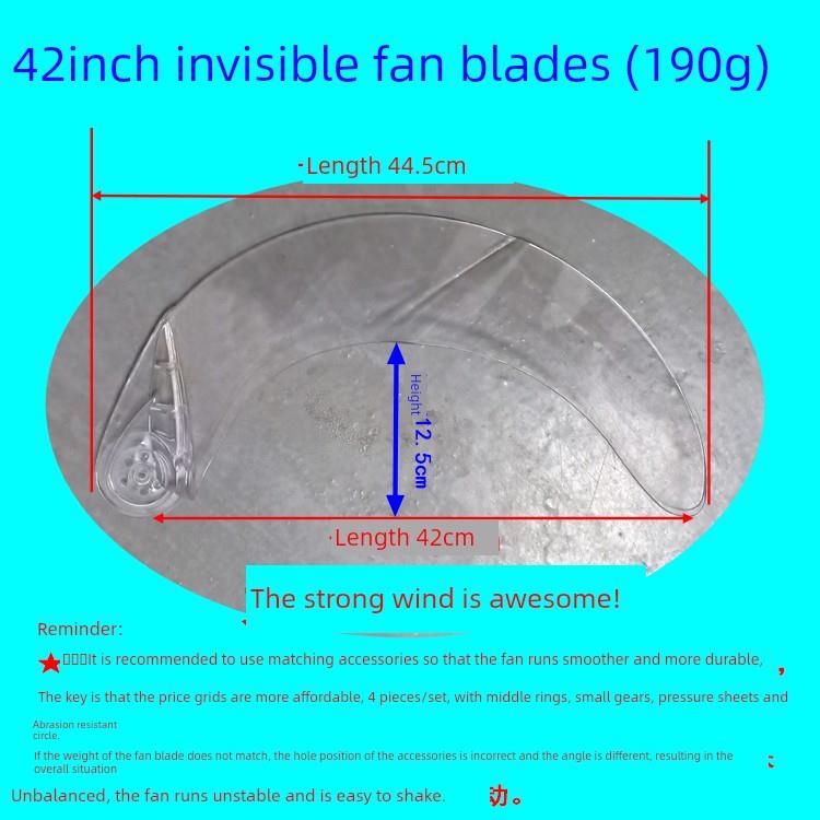 Invisible Fan Light, Ceiling Fan Light Accessories, Thickened Transparent Fan Blades, Retractable Blades, Universal Household Electric Fan Blades Invisible Fan Light, Ceiling Fan Light Accessories, Thickened Transparent Fan Blades, Retractable Blades, Universal Household Electric Fan Blades