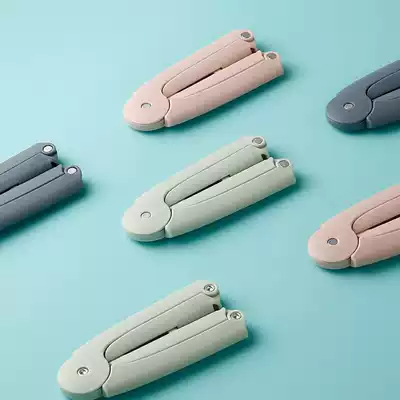 Travel hanger portable retractable foldable clothes hanging travel travel artifact Sun socks underwear clip drying rack