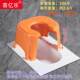 Thickened Plastic Toilet Chair for Pregnant Women, Orange Toilet Seat for the Elderly, Adult and Children's Home-Use Squatting Toilet Aid