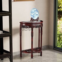 f1t Soviet-style mahogany entrance hall table wall-mounted semi-round table Ming and Qing antique entrance hall half table Chinese rosewood semi-round table