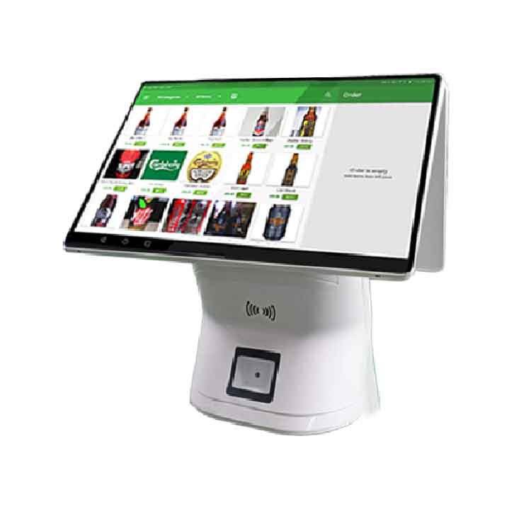 Jiebao Android system supermarket cash register milk tea shop scan code ordering machine touch cashier all-in-one retail cashier