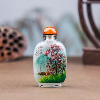 Internally painted snuff bottle, chinese-style small gift, ethnic characteristic gift for foreigners, handicrafts for foreigners, handmade creativity abroad