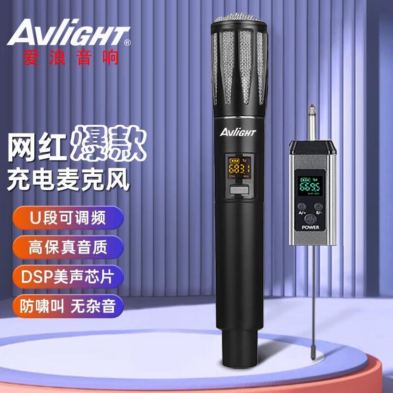 Lang MC20 handheld rechargeable wireless microphone U-section home KTV singing stage hosting speech conference speaker