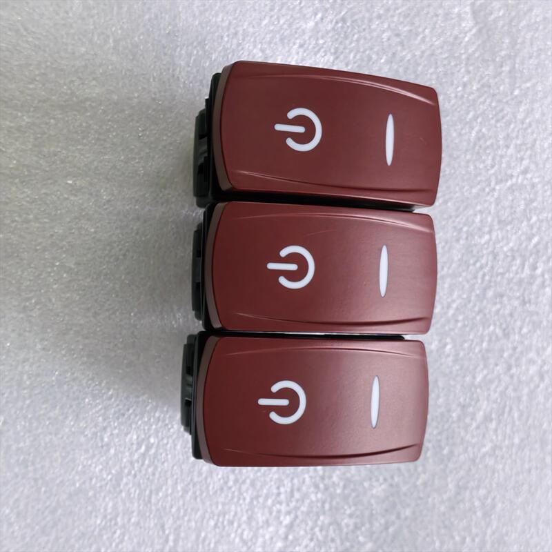 Commercial Mechanical Vehicle, Rv, Yacht Navigation Power Switch, Modified Vehicle Control Button Rocker Switch, 12V24V Ten-Pin
