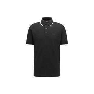 BOSS 纯色直筒合身短袖 HUGO SS22 黑色 Polo衫 男款