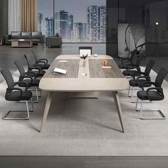 会议桌简约现代大中小型接待洽谈长条桌椅组合会议室桌办公培训桌