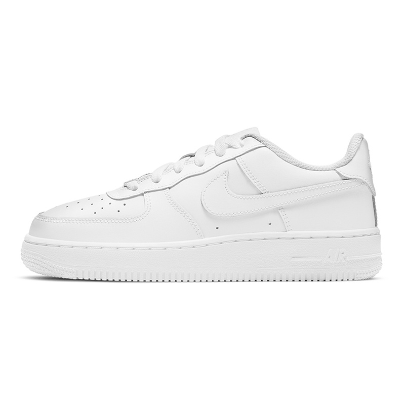【鉴】Nike Air Force 1 Low LE 复古 低帮 板鞋 GS 纯白