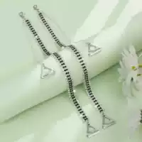 Редкий бриллиант 4 ряда черный, джунма