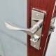 Bathroom Door Lock Handle, Toilet, Restroom, Kitchen Door Lock, Keyless Door Lock, 125 Hole Spacing, Thickened