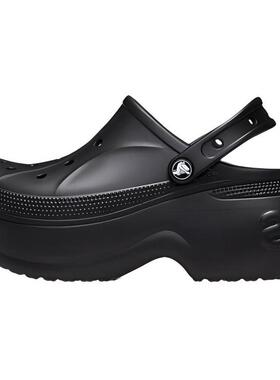 Crocs/卡骆驰 厚底一脚蹬 洞洞鞋 女款 黑色210062-001