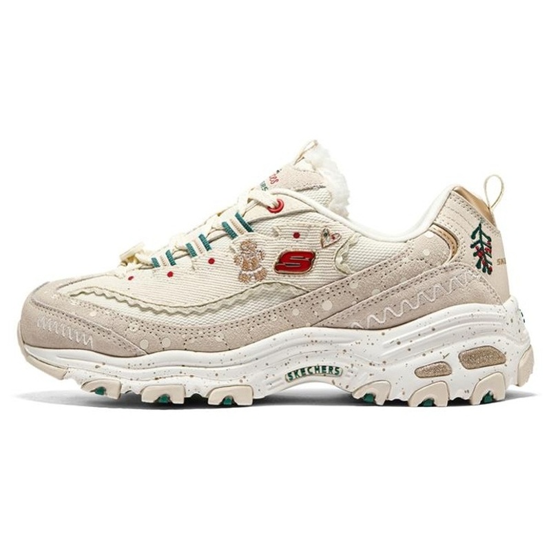 Skechers斯凯奇 D'LITES 1.0 姜饼鞋/雪饼鞋 网布皮革 舒适潮流
