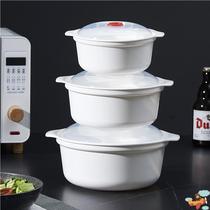 Microwave oven heating special utensil bowl household plastic microwave bowl with lid hot rice container lunch box steamer box