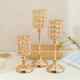 欧式轻奢水晶烛台高脚蜡烛台餐桌装饰品工艺品摆件道具外贸蜡烛杯
