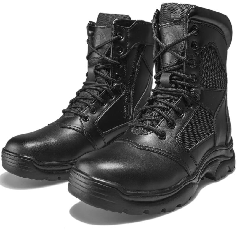 Autumn and Winter Genuine Leather High-Top Combat Boots for Men and Women, Special Forces Shock-Absorbing Tactical Boots, Anti-Smash Security Boots, Cotton Leather Shoes Autumn and Winter Genuine Leather High-Top Combat Boots for Men and Women, Special Forces Shock-Absorbing Tactical Boots, Anti-Smash Security Boots, Cotton Leather Shoes