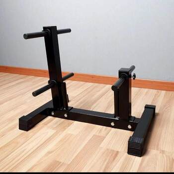 Household bar dumbbell piece storage rack display piece size hole piece storage placement rod room rack fitness piece changer