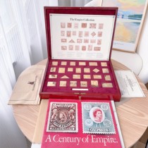 Antique] British monarch Country 925 pure silver gilded stamp commemorative coin WN22052121