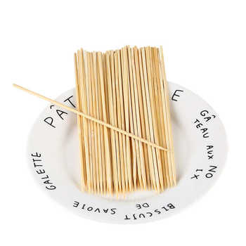 Grilled skewers and sausage skewers 2.5x15cm food skewers practical barbecue utensils barbecue skewers bamboo grilled skewers factory supply