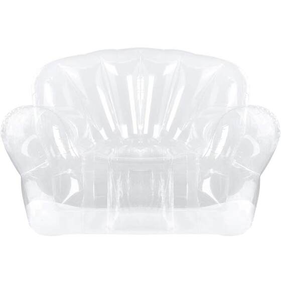In-Stock Thickened Outdoor Camping Inflatable Sofa, Adult Lazy Inflatable Chair, Pvc Transparent Sofa Stool