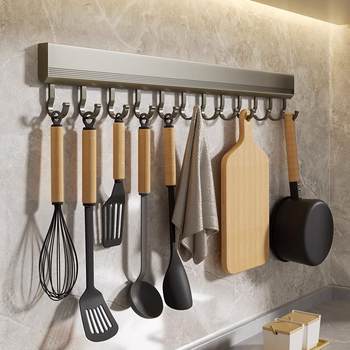 Manufacturers supply kitchen without punching wall hanging creative hooking wall spatula spoon spatula storage rack