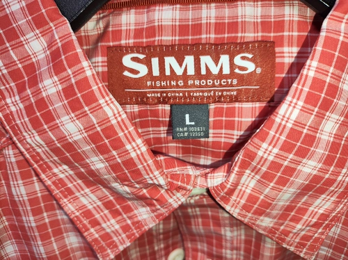 Новая подлинная SIMMS SIMMS Half -Sleve Shirtya Flying Flying Рыбалка Рыбалка Рыбалка Рыбалка, настоящая