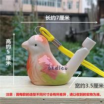 New style bird whistle with rope ceramic water bird whistle tourist attraction toy park street stall school prize gift