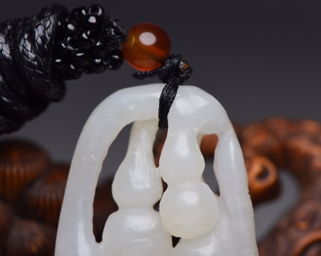 和田玉老料 葫芦-a3909