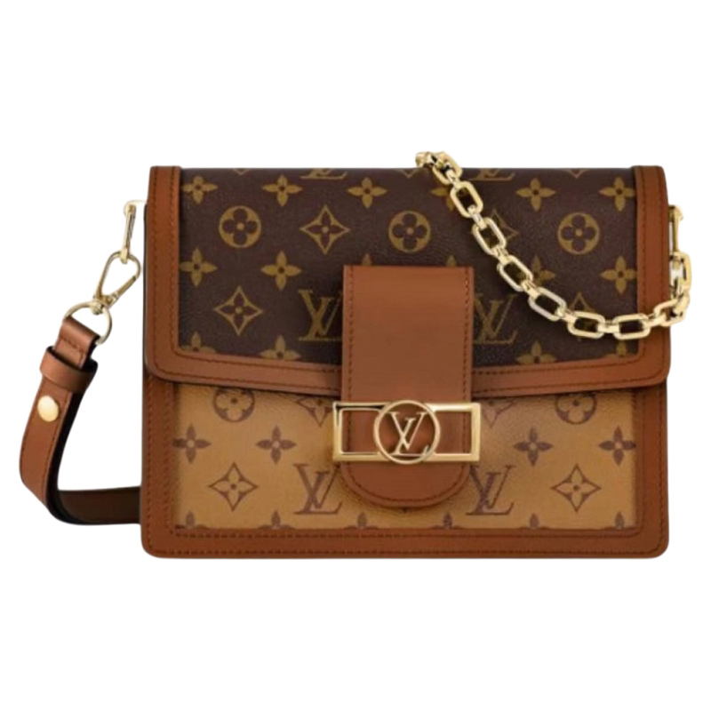 9.9 New Louisvuitton/Louis Vuitton Daphne Medium Chip Monogram Handbag and Crossbody Bag 9.9 New Louisvuitton/Louis Vuitton Daphne Medium Chip Monogram Handbag and Crossbody Bag