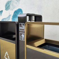 Factory garbage price direct GDE distribution street classification trash can 17 years old factory stainless steel electroplating garbage trash can