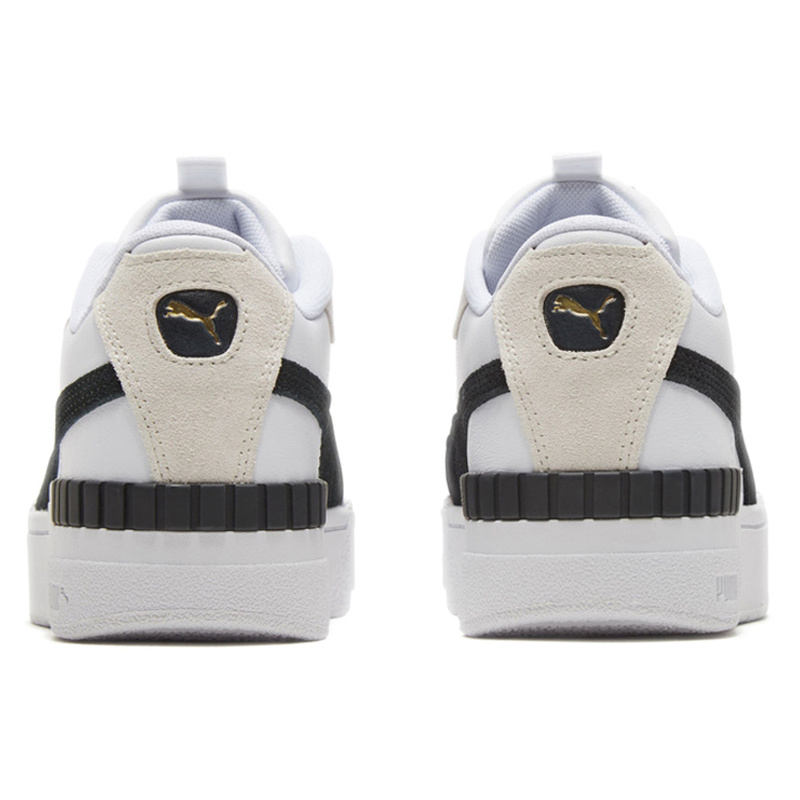 PUMA Cali Sport Heritage 轻便 低帮 板鞋 女款 黑白 - 图3