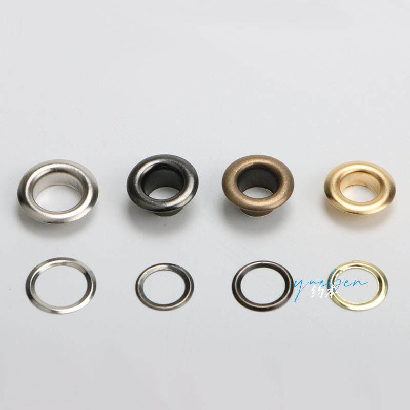 Belt Hole Protective Ring Eyelet Buckle Set, Thickened Metal Eyelet Buckle, Hollow Rivet Punch, Shoe Eyelet High-Footed Rivet