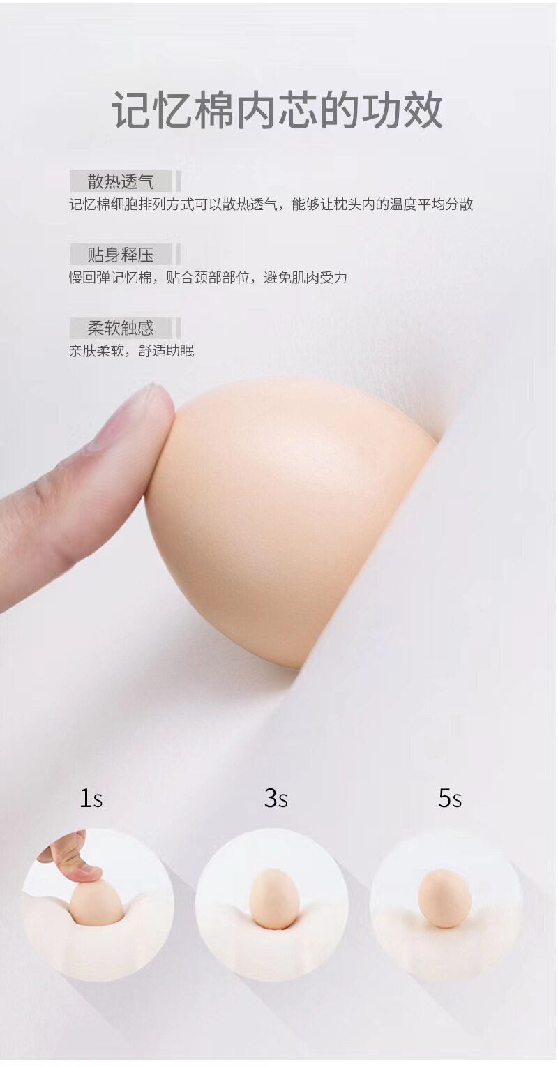 Подушка 甄选好物心形记忆棉夹腿枕膝盖枕垫脚抬腿枕防压瑜伽腿枕