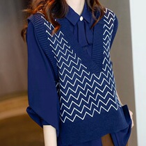 2023 Autumn New Internet Celebrity High-end Sexy Street Queen Little Fragrant Style Knitted Vest for Women