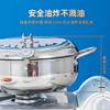 Stainless Steel Tempura Frying Pot with Lid and Thermometer for Home Use, Thickened for Frying and Draining Oil While Frying