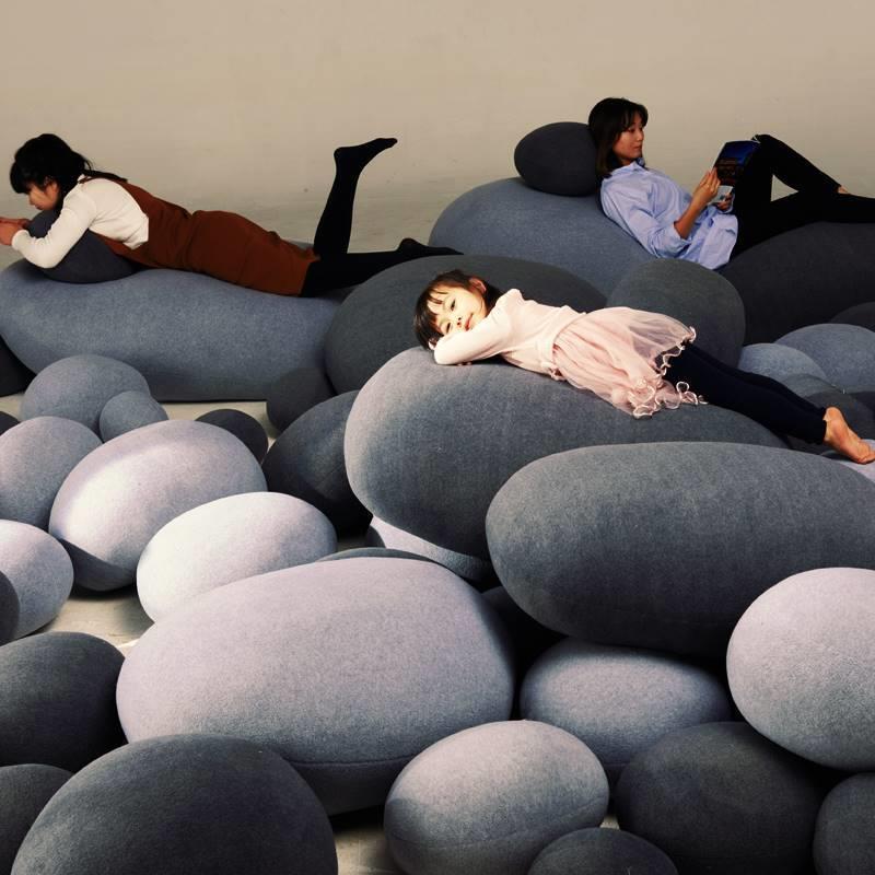Stone Help Fake Stone Simulated Pebbles Bean Bag Multifunctional Stone Pillow Cushion Creative Gift Props