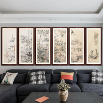 Embroidered handmade Suzhou embroidery Snow Bamboo six-screen embroidered silk new Chinese style pure handmade treasure collection edition
